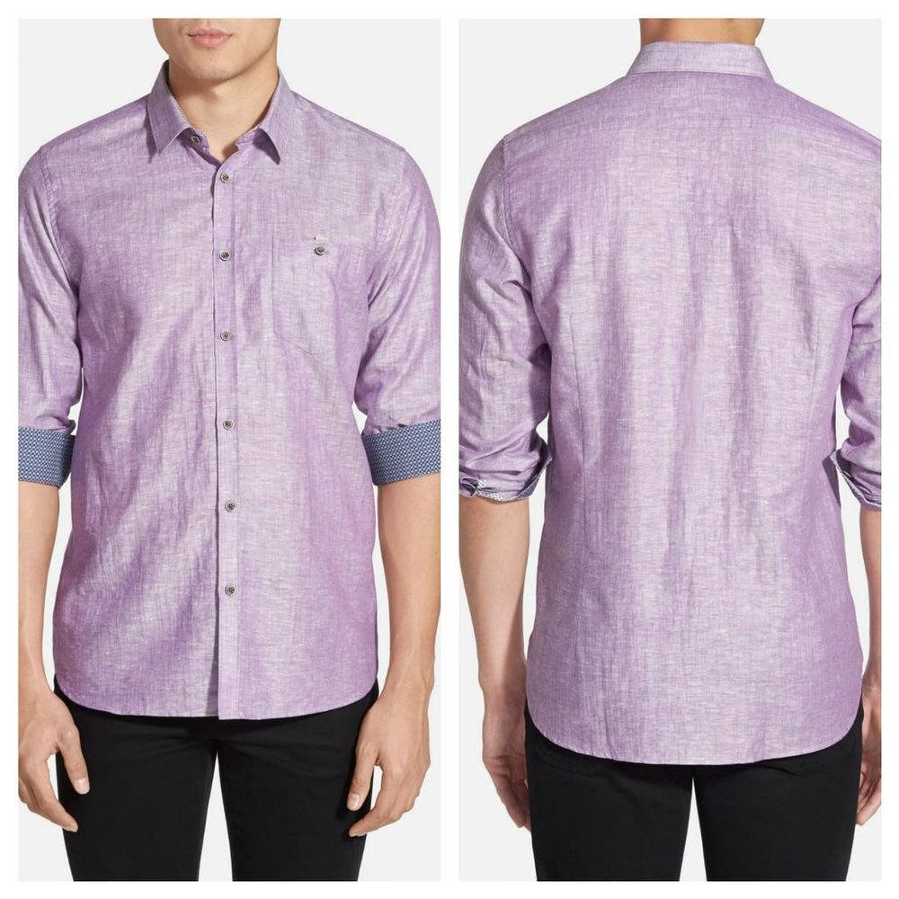 Ted Baker London Linnoo Trim Fit sport shirt- NWOT